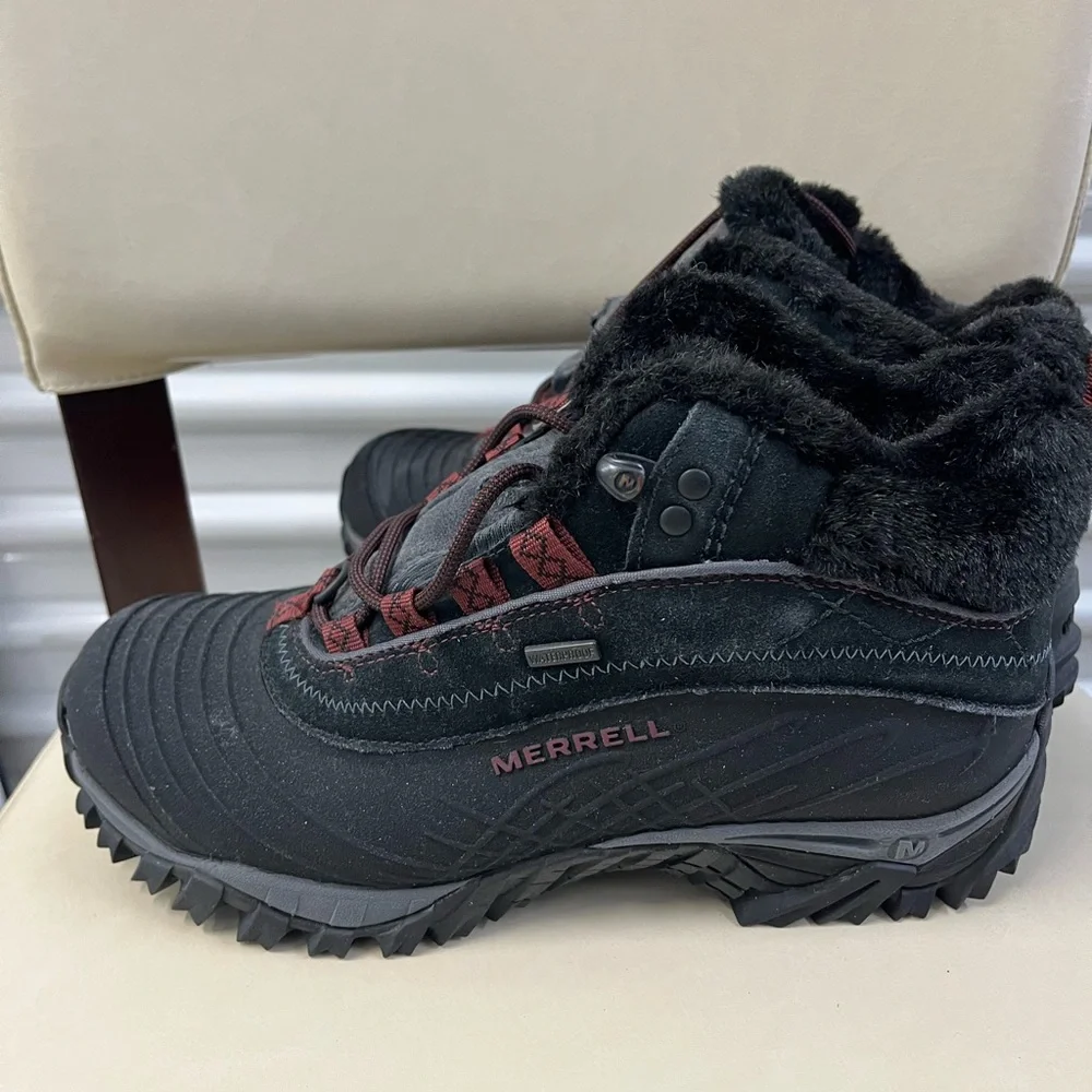 Merrell Women's Isotherm Mid Waterproof Winter Boots 200 Gram Insulation - Picture 3 of 6